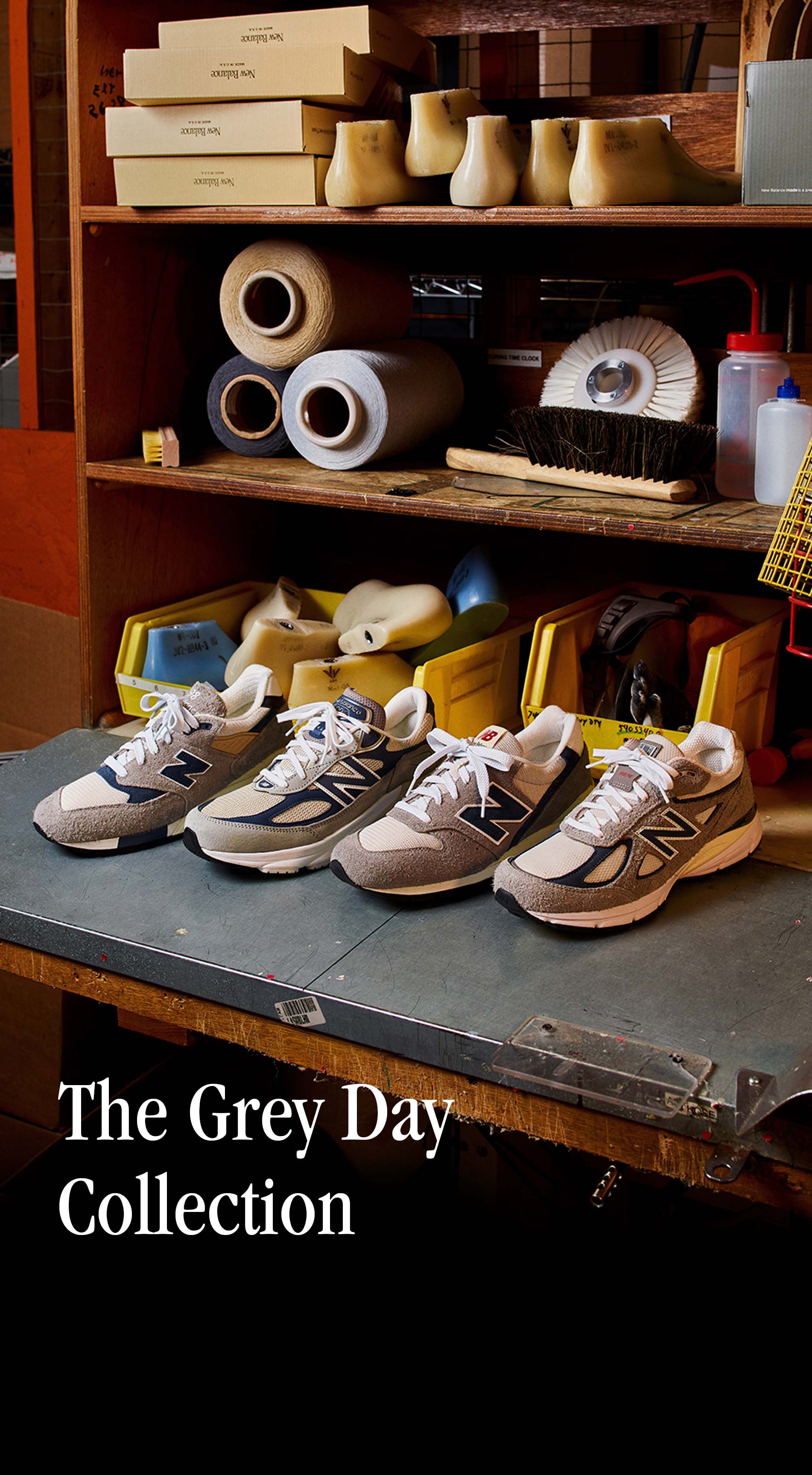 New balance grey mens trainers sales