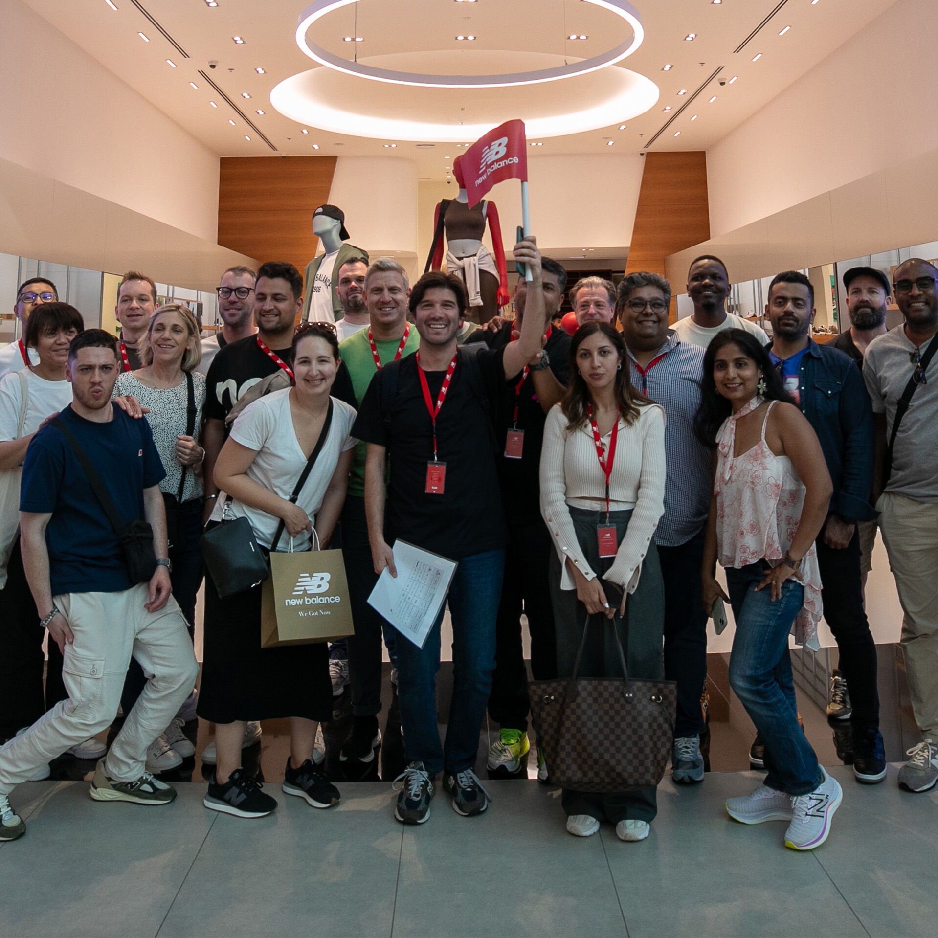 Group of people posing for a picture